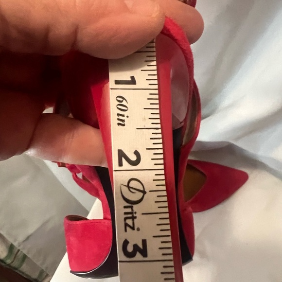 Franco Sarto Red Heels Vibrant Style - Picture 7 of 9